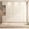 Dormitorio crema para el hogar viento de madera maciza armario de madera maciza 