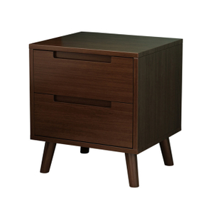 Mesa de noche de madera sólida nórdica empaquetado moderno simple almacenamiento de dormitorio simple cabina